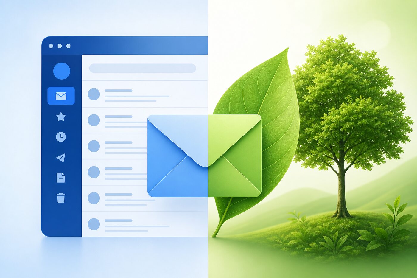 green-email.de vs. Gmail: Der nachhaltige Unterschied
